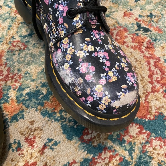 Dr. Martens Black Floral Boots - Picture 8 of 8